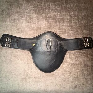 Devoucoux Stud Guard Girth Belly Jump Guard 28in 70cm Black Leather France